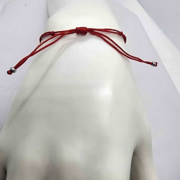 NEW Sterling Silver 925 Round Design with Adjustable Bracelet - Picture 3 of 3